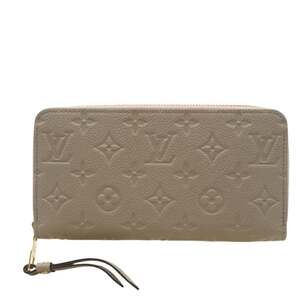 LOUIS VUITTON Empreinte Zippy Wallet Tourterelle M69034 Long in Beige Calfski...